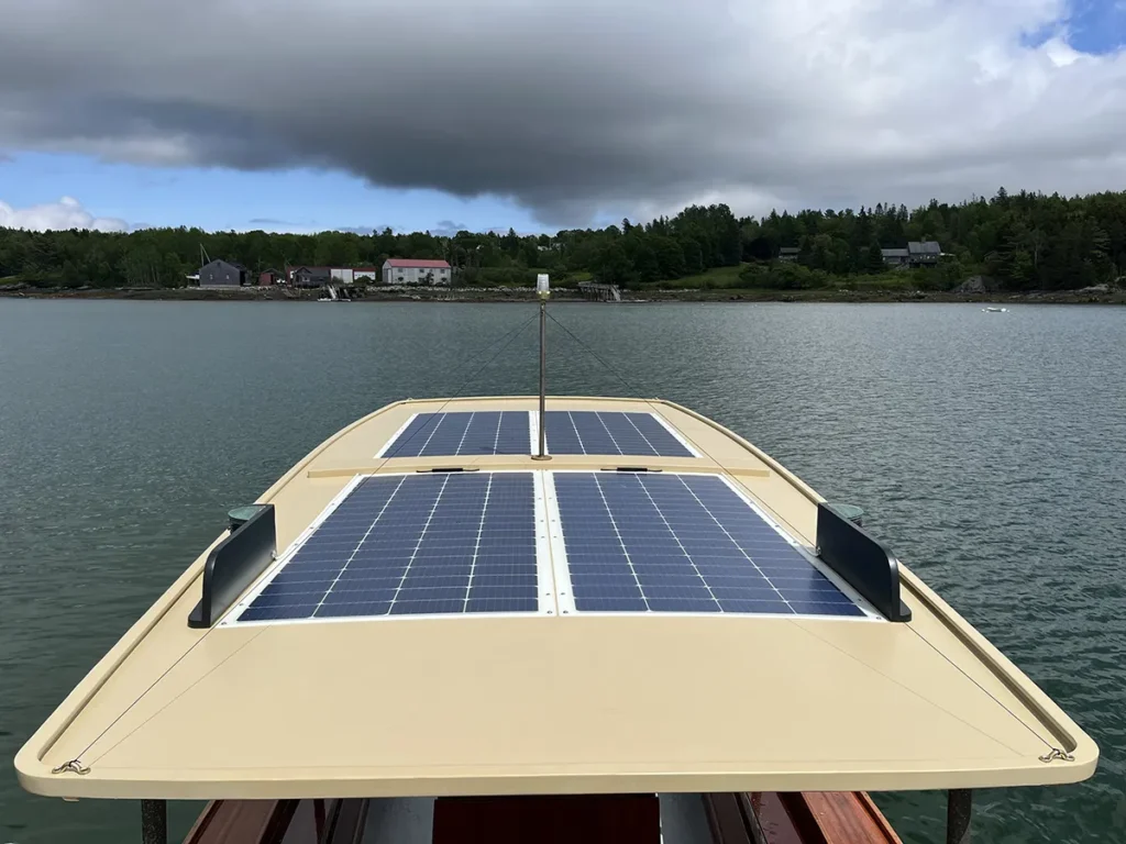 Solar panels on the roof of VEGA
